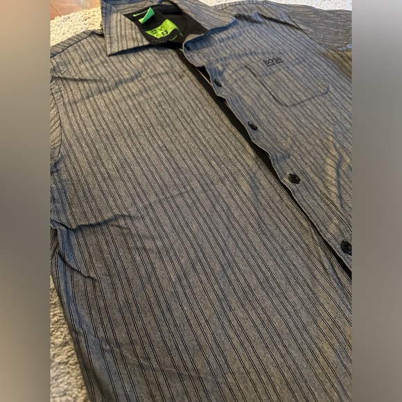 Hugo Boss - Button Up Striped Shirt - Size XL - Picture 2 of 12